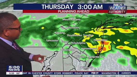 Weather Authority: 5 p.m. Wednesday forecast