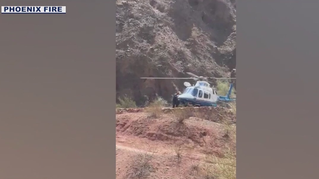 Woman rescued from Phoenix's Cholla Mountain Trail