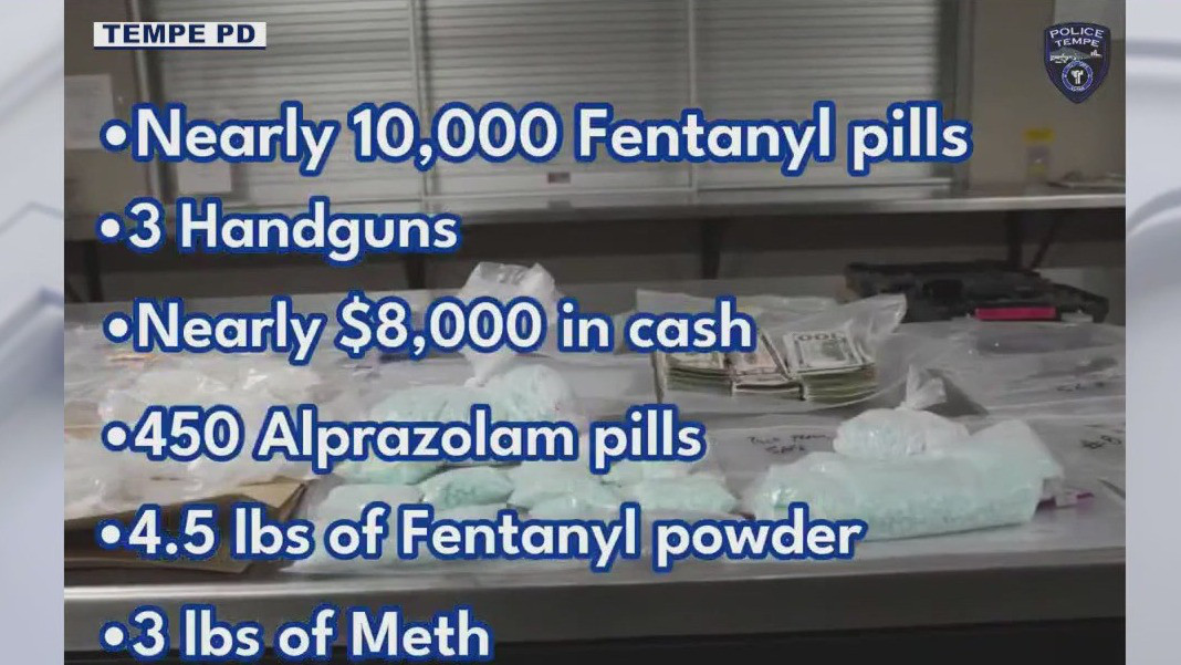 Tempe drug bust: Fentanyl pills seized, man arrested
