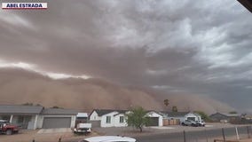 Aftermath of dust storm in San Tan Valley
