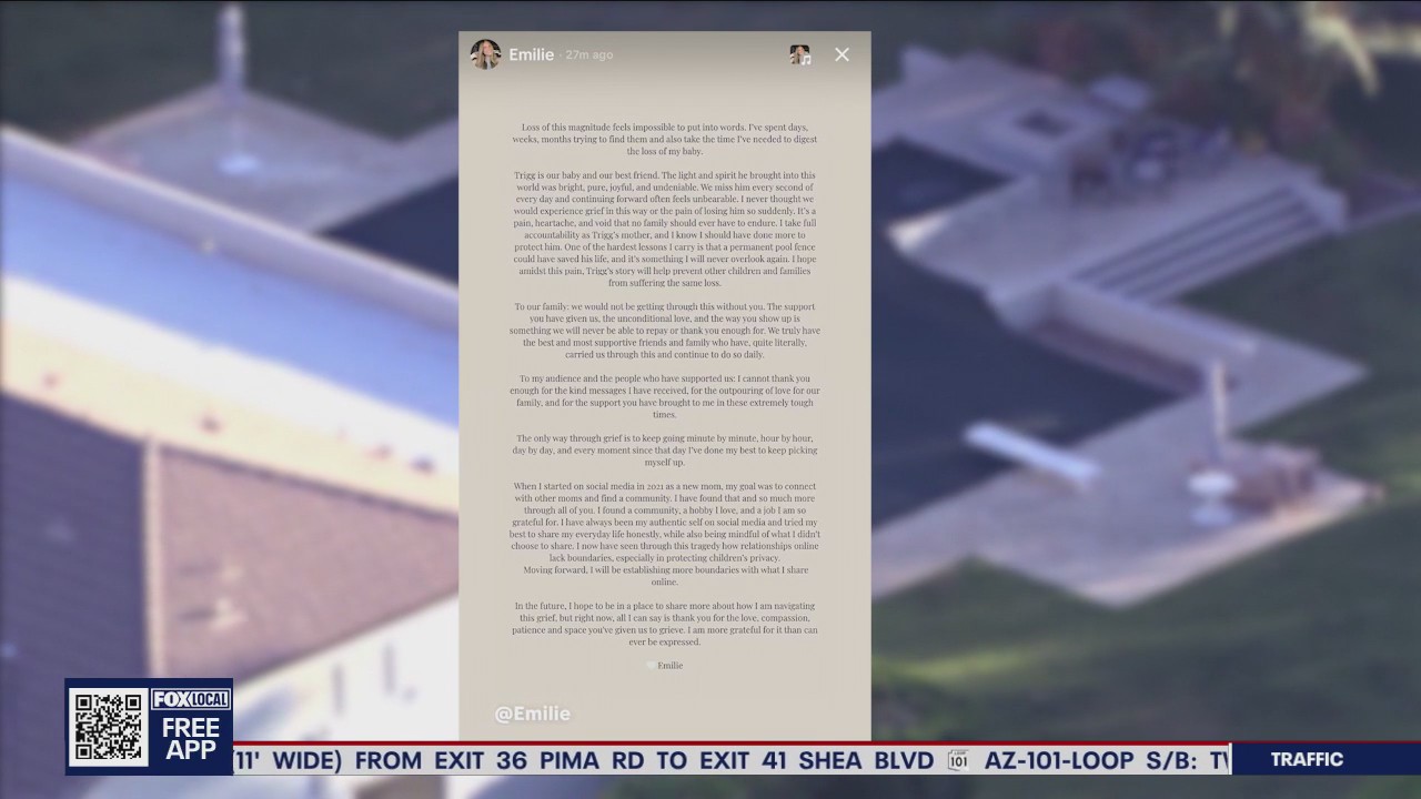 Emilie Kiser posts to TikTok about son's drowning death