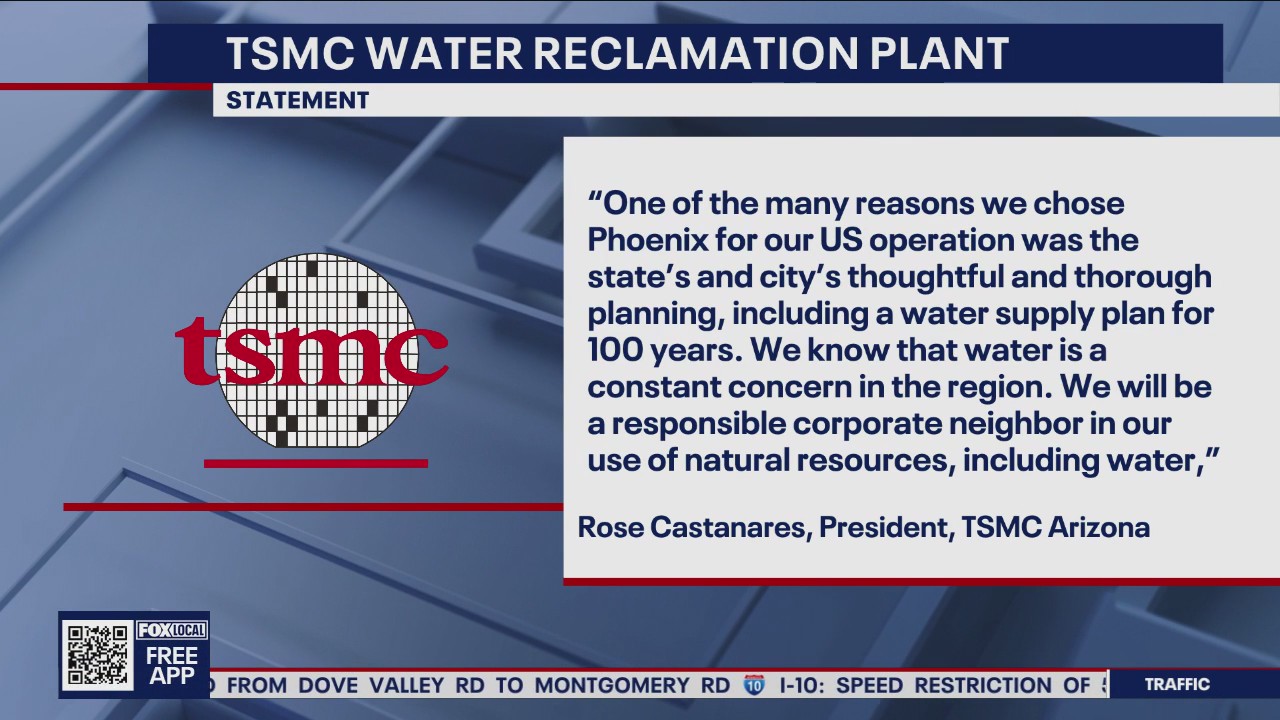 TSMC building water reclamation plant