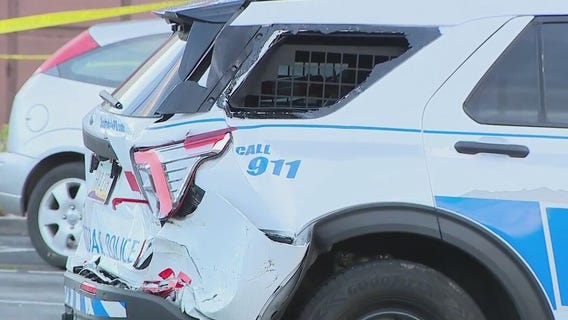 Scottsdale officer's vehicle hit by military-style SUV