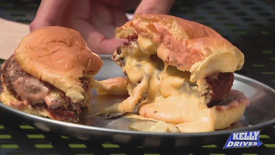 Seltzer and Burgers at Two Robbers Fishtown