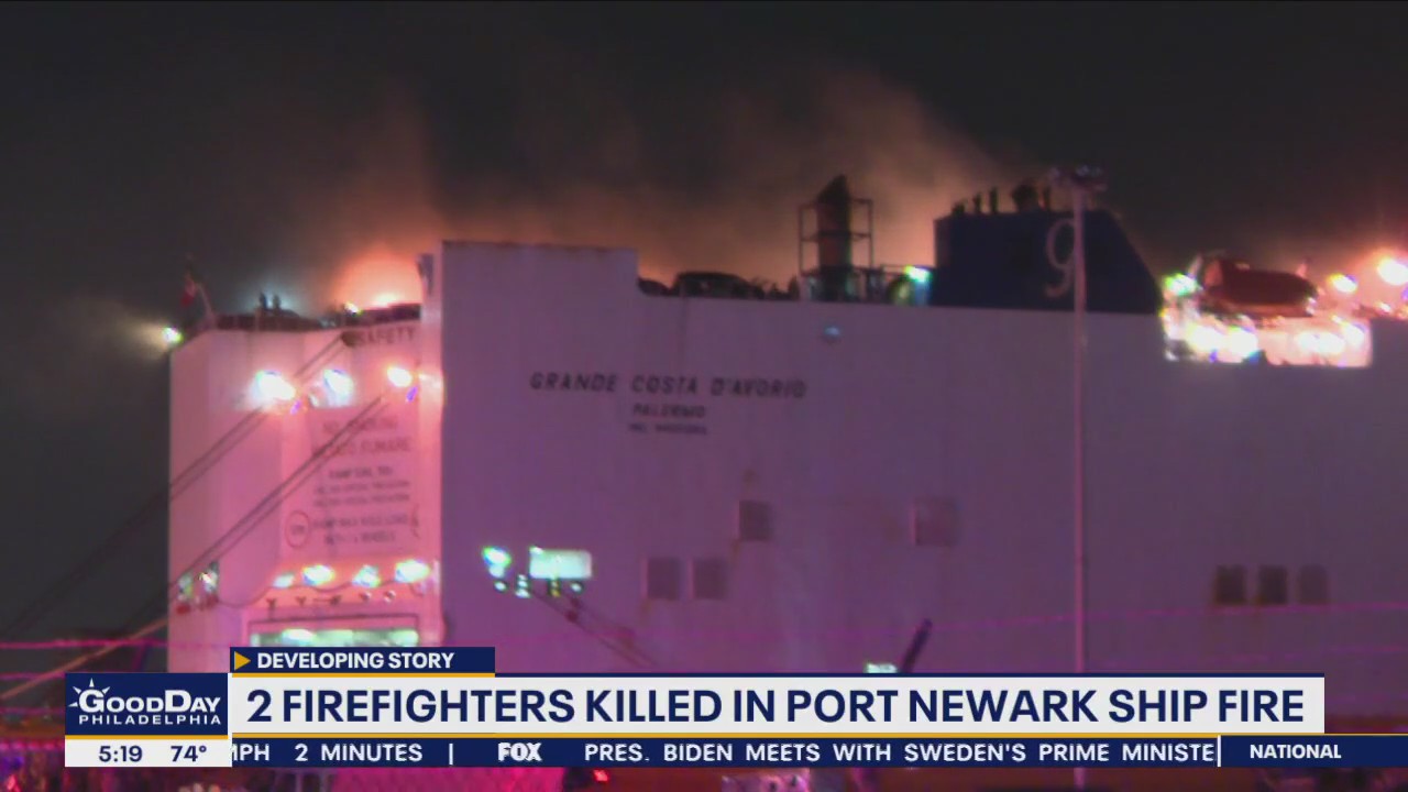 2 NJ firefighters killed in ship fire