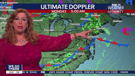 Weather Authority: Monday, 5 a.m. forecast