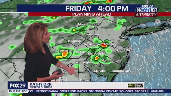 Weather Authority: 10 p.m. Thursday forecast