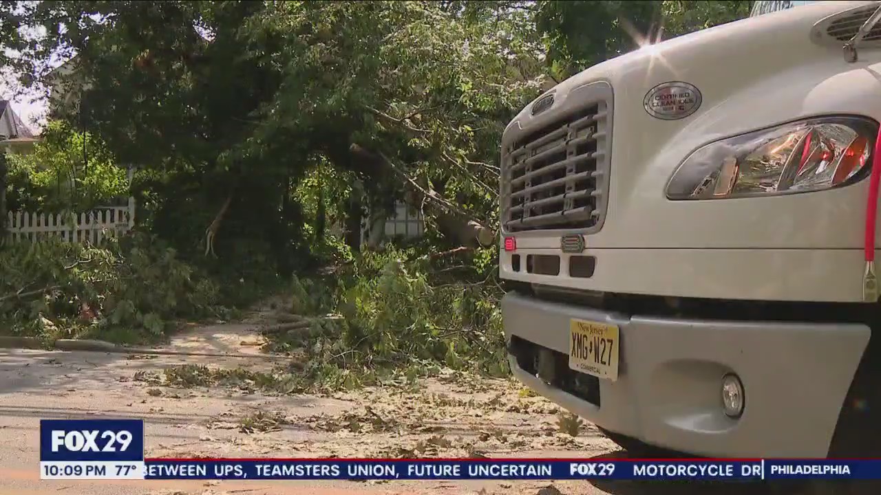 Fast moving Haddonfield storm creates widespread damage