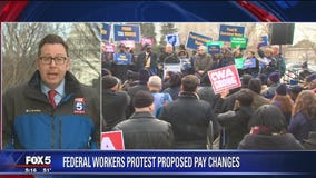 Rally held against Trump's proposal to change how federal workers receive pay raises