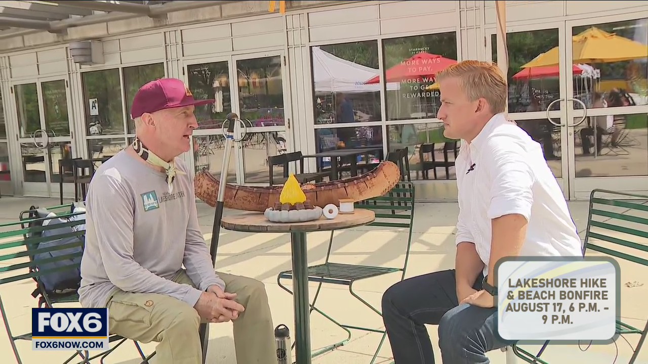 Lakeshore hike & beach bonfire for downtown employees