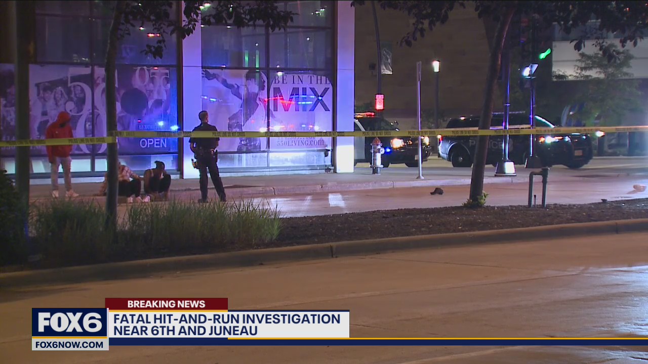 Fatal hit-and-run crash at 6th and Juneau in Milwaukee