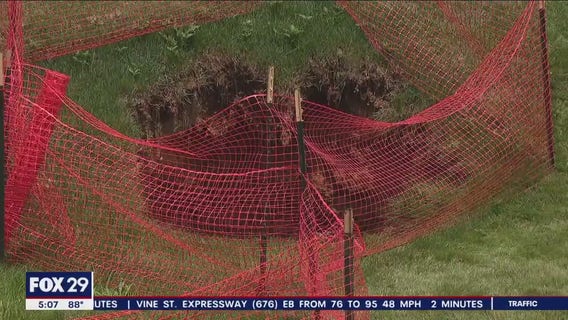 Officials investigate what's causing pavement collapses along Route 202