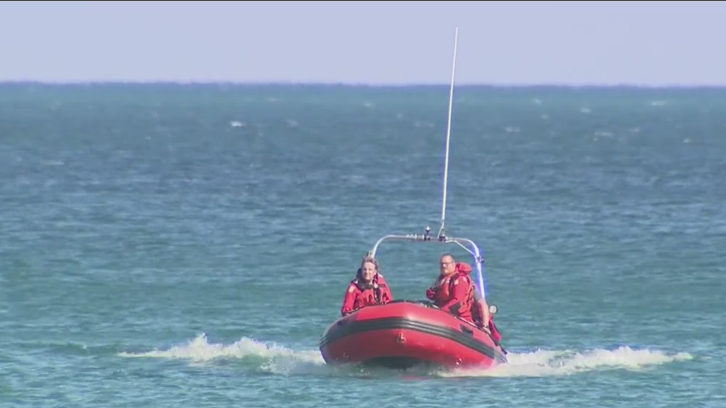 Port Washington Lake Michigan search, report of 'child on log'