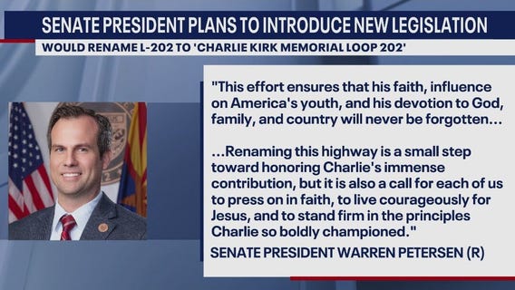 Charlie Kirk: Arizona highway could be named after him