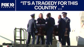 Charlie Kirk's casket flown back to Phoenix