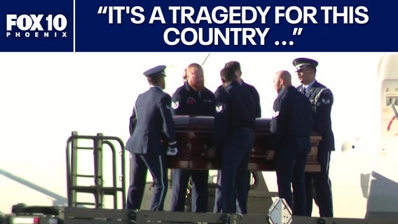 Charlie Kirk's casket flown back to Phoenix