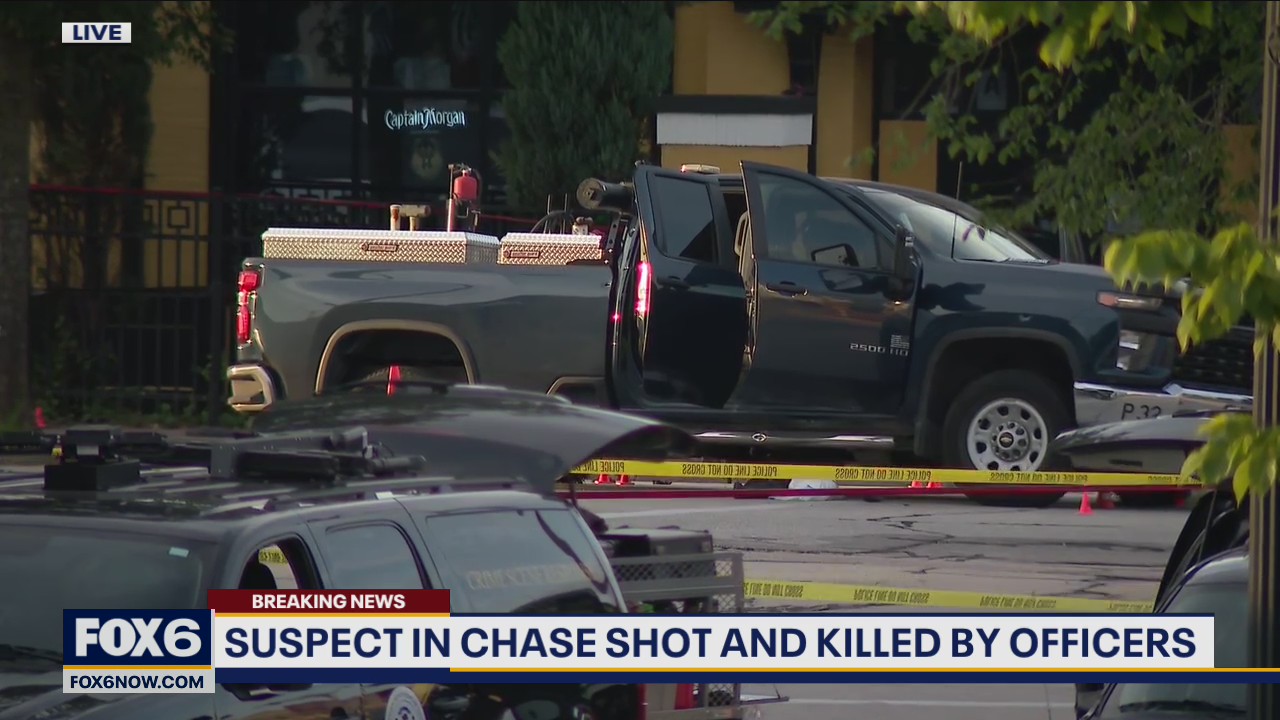 Homicide suspect in chase fatally shot by Milwaukee officers