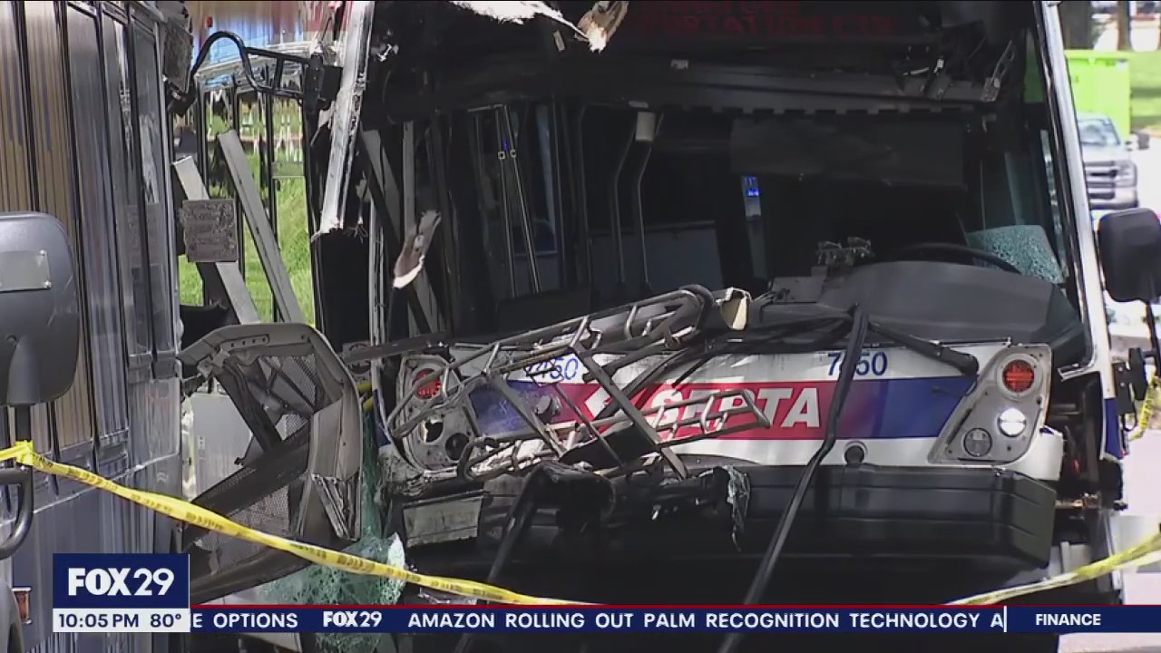 New video reveals moment two SEPTA buses collide