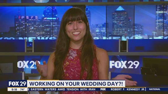 FOX 29 producer shows up to work on her wedding day