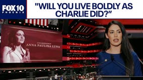 Rep. Anna Paulina Luna speaks at Charlie Kirk?s memorial
