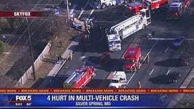 4 hospitalized after serious crash on Georgia Avenue in Silver Spring