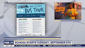 Philly schools roll out on the Back-To-School bus tour!