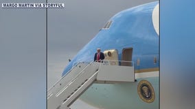 Video: Trump heads to State Farm Stadium for Kirk memorial