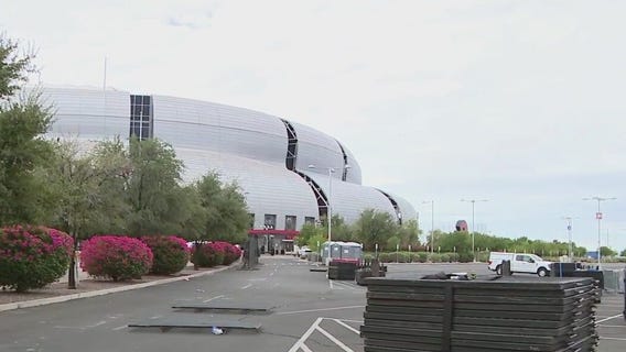 Cleanup underway at State Farm Stadium after Kirk memorial