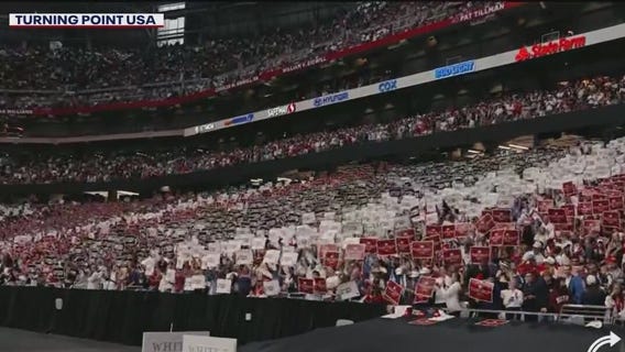 Tens of thousands attend Charlie Kirk's memorial service