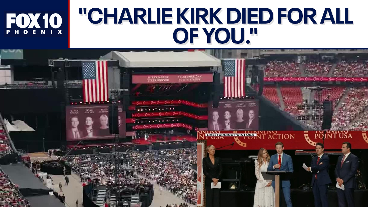 Turning Point USA colleagues speak at Charlie Kirk's memorial