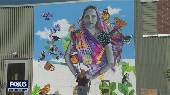Outpost fair trade mural in Bay View