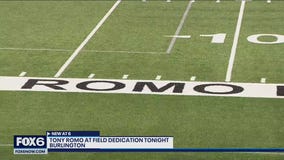 Burlington's Tony Romo Field dedicated; Romo and family attend