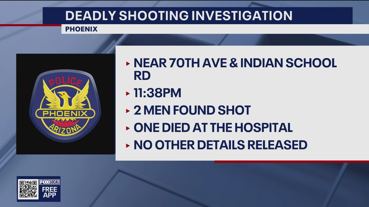 1 dead, 1 seriously hurt in Phoenix shooting