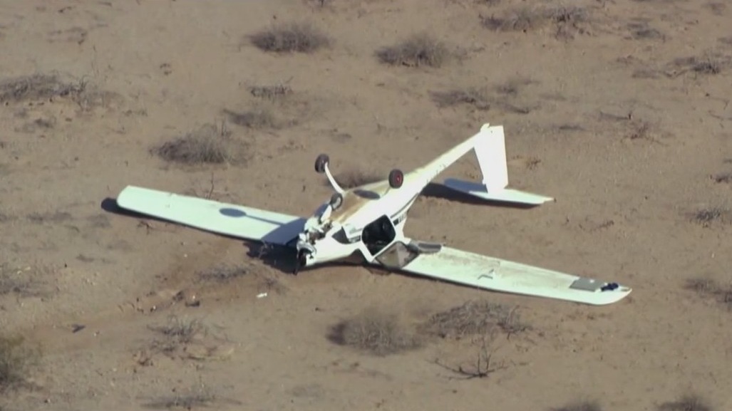 Plane crashes near Toyota Proving Grounds in Wittmann