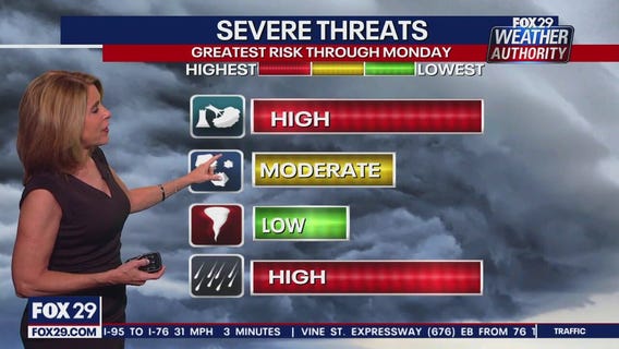 Weather Authority: 10 p.m. Sunday forecast