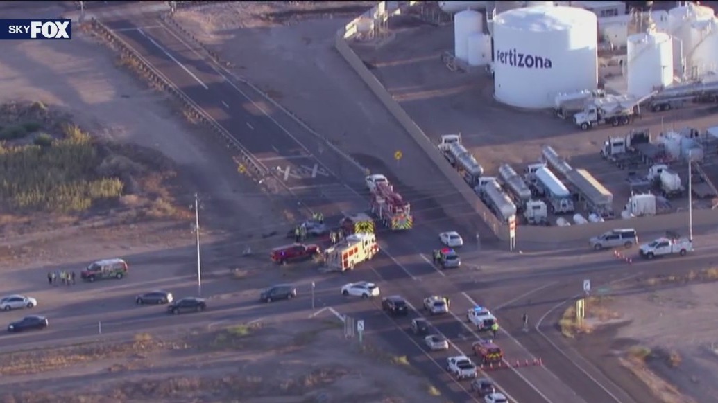 1 dead in Buckeye after crash involving tractor-trailer