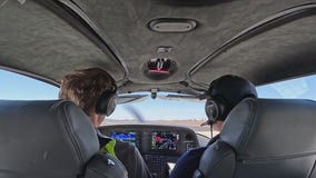 Father, son training to be pilots together