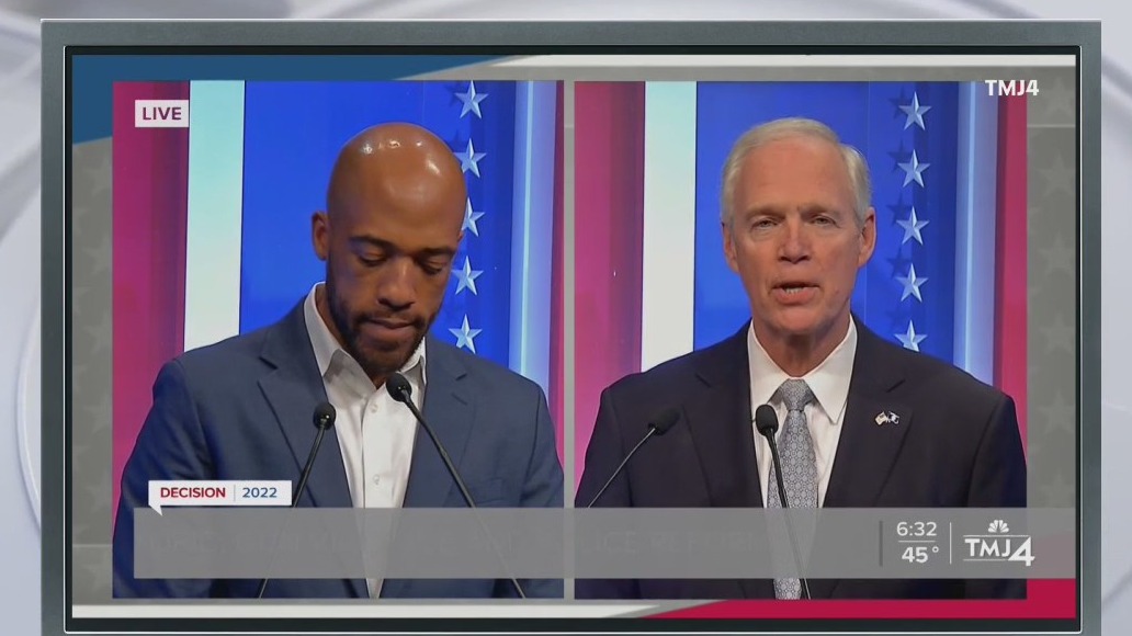 Johnson, Barnes final Wisconsin debate, candidates get personal