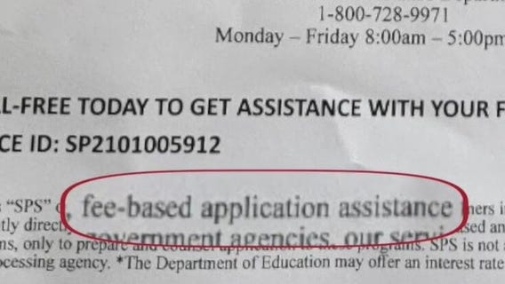 Warning: Student debt relief letter offers help for a fee