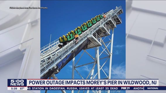 Power outage impacts Morey's Pier in Wildwood