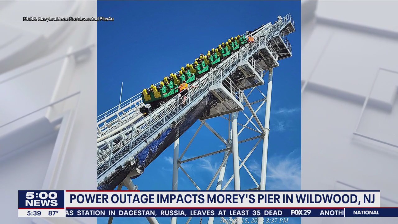 Power outage impacts Morey's Pier in Wildwood