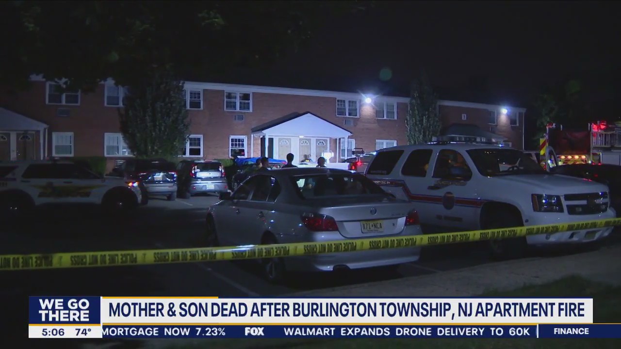 Mother, son dead after fire erupts in Burlington County apartment