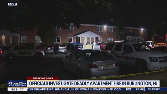 2 dead after apartment fire in Burlington County