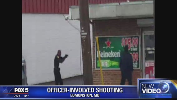 Video shows officer-involved shooting in Edmonston