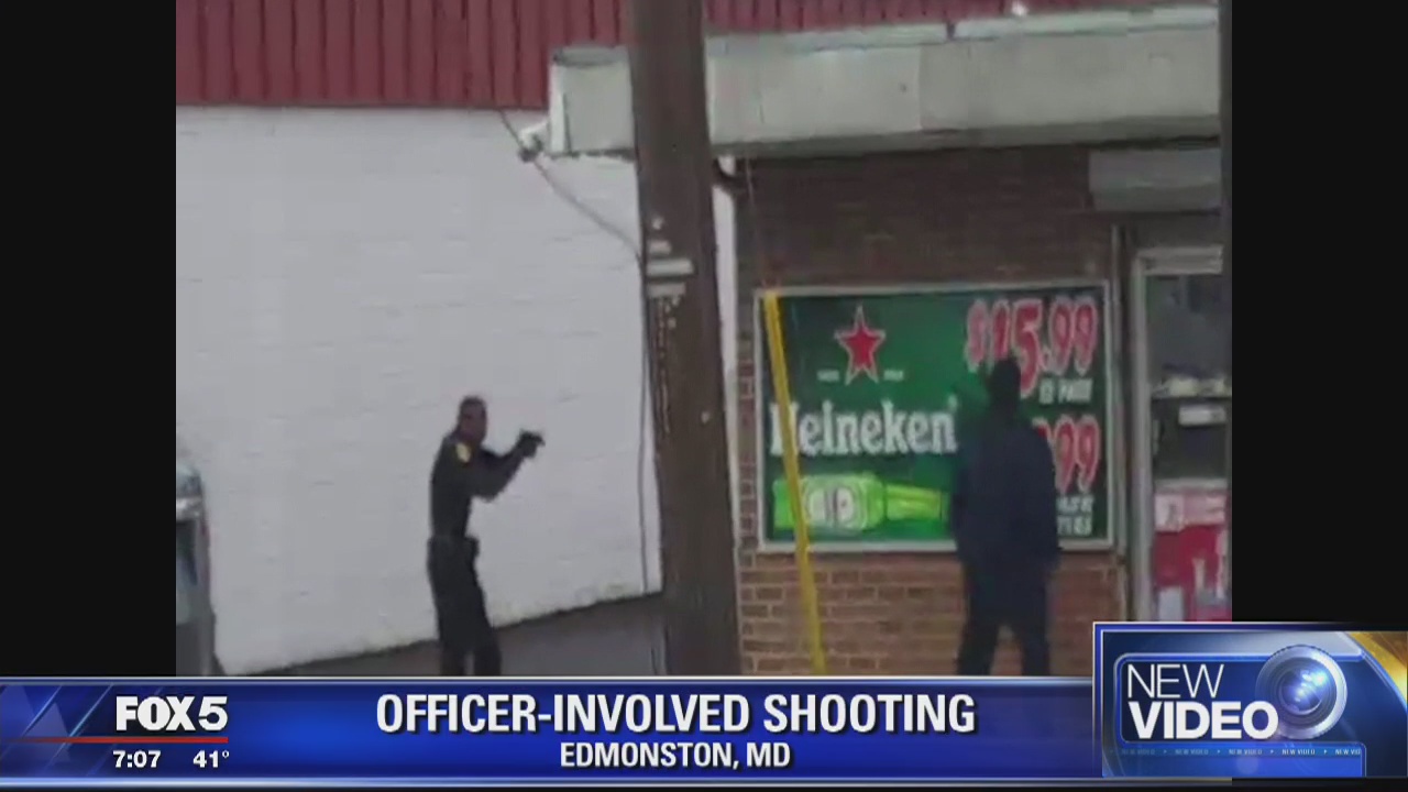 Video shows officer-involved shooting in Edmonston