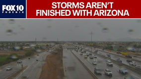 Stormy weather arrives in Arizona, first of many days