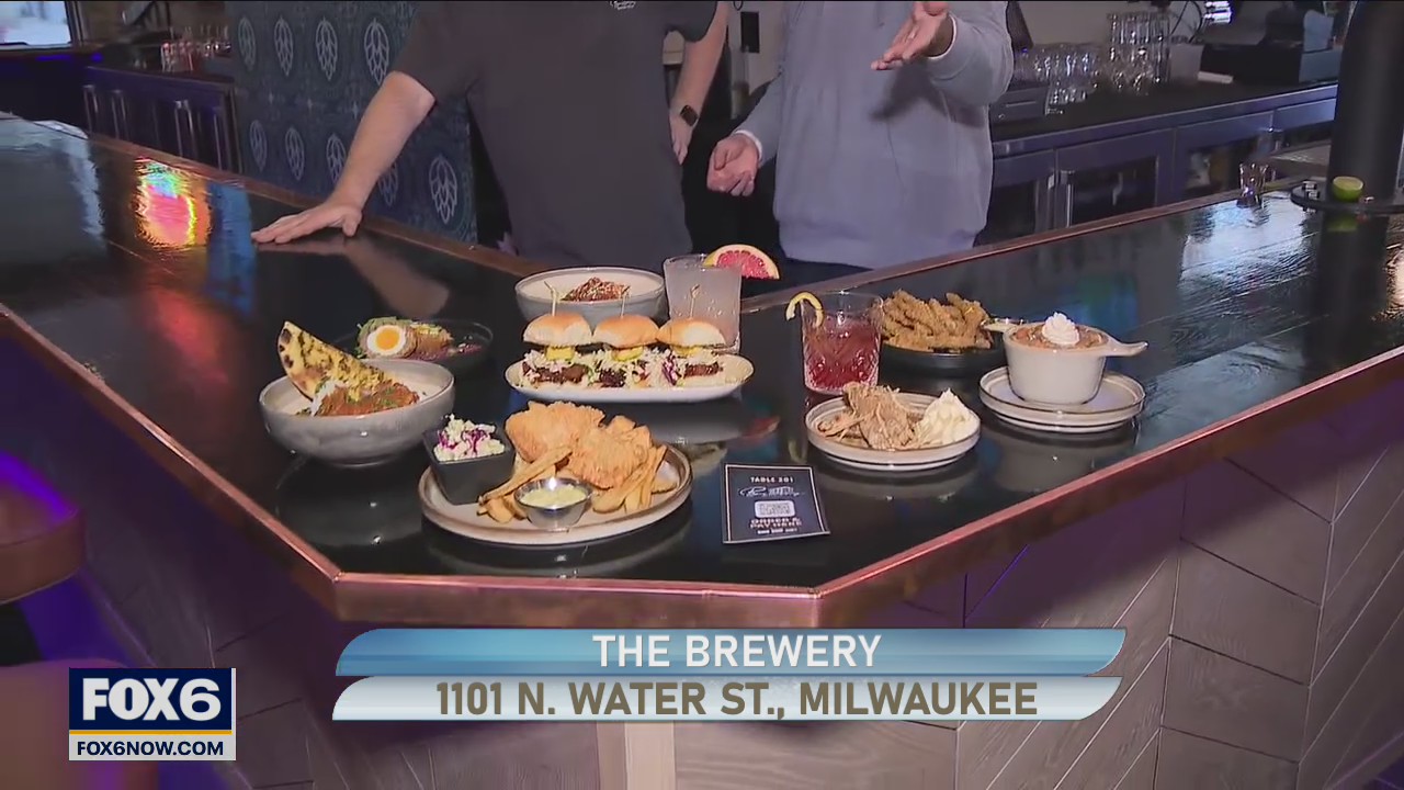 Food and drink options at The Brewery