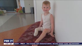 Delaware boy happy despite losing leg in lawnmower accident