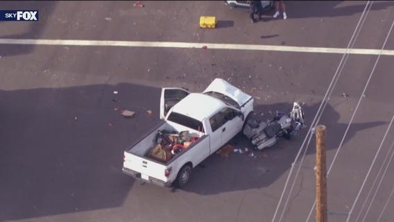 Motorcyclist killed after trying to 'beat the light,' slamming into truck