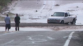 Teen driver rescued from stranded pickup truck in Phoenix floodwaters